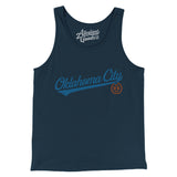 Oklahoma City Vintage Script Men/Unisex Tank Top-Allegiant Goods Co. Vintage Sports Apparel