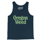 Oregon Weed Men/Unisex Tank Top-Navy-Allegiant Goods Co. Vintage Sports Apparel
