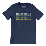 Salt Lake City Repeat Men/Unisex T-Shirt-Navy-Allegiant Goods Co. Vintage Sports Apparel
