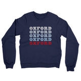Oxford Repeat Midweight French Terry Crewneck Sweatshirt-Allegiant Goods Co. Vintage Sports Apparel