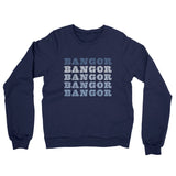 Bangor Repeat Midweight French Terry Crewneck Sweatshirt-Navy-Allegiant Goods Co. Vintage Sports Apparel