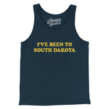 I've Been To South Dakota Men/Unisex Tank Top-Navy-Allegiant Goods Co. Vintage Sports Apparel