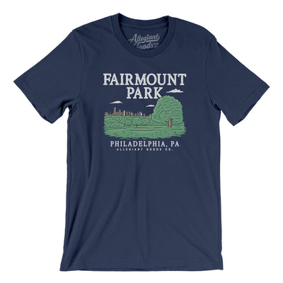 Fairmount Park Men/Unisex T-Shirt-Navy-Allegiant Goods Co. Vintage Sports Apparel