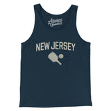 New Jersey Pickleball Men/Unisex Tank Top-Navy-Allegiant Goods Co. Vintage Sports Apparel