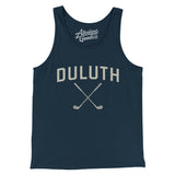 Duluth Golf Men/Unisex Tank Top-Navy-Allegiant Goods Co. Vintage Sports Apparel