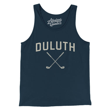 Duluth Golf Men/Unisex Tank Top-Navy-Allegiant Goods Co. Vintage Sports Apparel