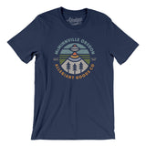 Mcminnville Oregon Retro Badge Men/Unisex T-Shirt-Navy-Allegiant Goods Co. Vintage Sports Apparel