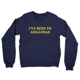 I've Been To Arkansas Midweight French Terry Crewneck Sweatshirt-Allegiant Goods Co. Vintage Sports Apparel