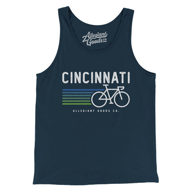 Cincinnati Cycling Men/Unisex Tank Top-Allegiant Goods Co. Vintage Sports Apparel