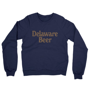 Delaware Beer Midweight French Terry Crewneck Sweatshirt-Allegiant Goods Co. Vintage Sports Apparel