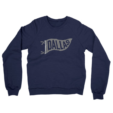 Dallas Pennant Midweight French Terry Crewneck Sweatshirt-Allegiant Goods Co. Vintage Sports Apparel