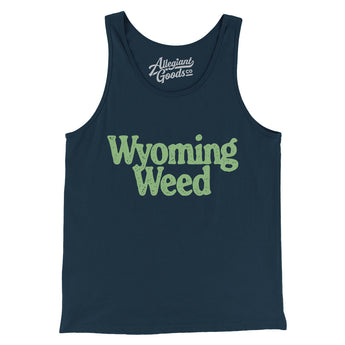 Wyoming Weed Men/Unisex Tank Top-Navy-Allegiant Goods Co. Vintage Sports Apparel