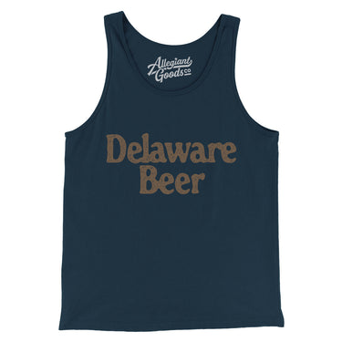 Delaware Beer Men/Unisex Tank Top-Allegiant Goods Co. Vintage Sports Apparel