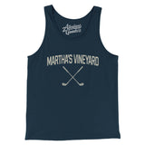 Martha's Vineyard Golf Men/Unisex Tank Top-Navy-Allegiant Goods Co. Vintage Sports Apparel
