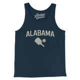Alabama Pickleball Men/Unisex Tank Top-Navy-Allegiant Goods Co. Vintage Sports Apparel