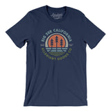 Big Sur California Retro Badge Men/Unisex T-Shirt-Navy-Allegiant Goods Co. Vintage Sports Apparel