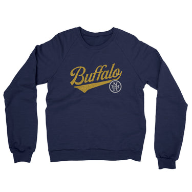 Buffalo Vintage Script Midweight French Terry Crewneck Sweatshirt-Allegiant Goods Co. Vintage Sports Apparel