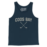 Coos Bay Golf Men/Unisex Tank Top-Navy-Allegiant Goods Co. Vintage Sports Apparel
