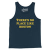 There's No Place Like Boston Men/Unisex Tank Top-Navy-Allegiant Goods Co. Vintage Sports Apparel