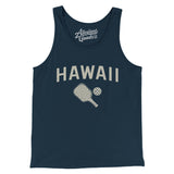 Hawaii Pickleball Men/Unisex Tank Top-Navy-Allegiant Goods Co. Vintage Sports Apparel
