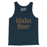 Idaho Beer Men/Unisex Tank Top-Navy-Allegiant Goods Co. Vintage Sports Apparel