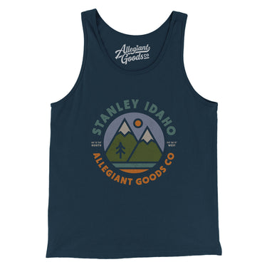 Stanley Idaho Retro Badge Men/Unisex Tank Top-Allegiant Goods Co. Vintage Sports Apparel