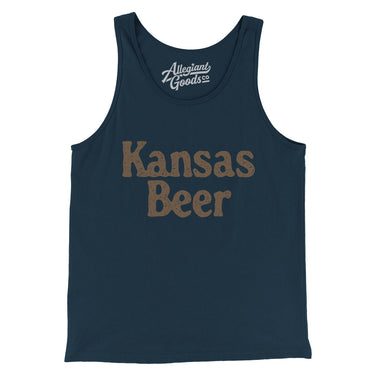 Kansas Beer Men/Unisex Tank Top-Allegiant Goods Co. Vintage Sports Apparel