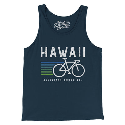 Hawaii Cycling Men/Unisex Tank Top-Navy-Allegiant Goods Co. Vintage Sports Apparel