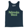 Nebraska Weed Men/Unisex Tank Top-Navy-Allegiant Goods Co. Vintage Sports Apparel