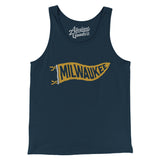 Milwaukee Pennant Men/Unisex Tank Top-Allegiant Goods Co. Vintage Sports Apparel