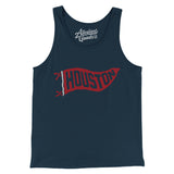 Houston Pennant Men/Unisex Tank Top-Allegiant Goods Co. Vintage Sports Apparel