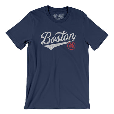 Boston Vintage Script Men/Unisex T-Shirt-Allegiant Goods Co. Vintage Sports Apparel