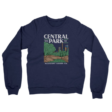 Central Park Midweight French Terry Crewneck Sweatshirt-Allegiant Goods Co. Vintage Sports Apparel