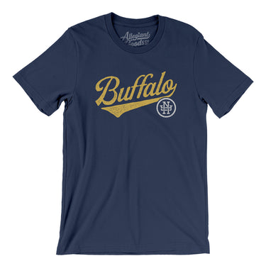 Buffalo Vintage Script Men/Unisex T-Shirt-Allegiant Goods Co. Vintage Sports Apparel