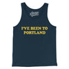 I've Been To Portland Men/Unisex Tank Top-Navy-Allegiant Goods Co. Vintage Sports Apparel