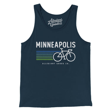 Minneapolis Cycling Men/Unisex Tank Top-Allegiant Goods Co. Vintage Sports Apparel