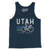 Utah Cycling Men/Unisex Tank Top-Navy-Allegiant Goods Co. Vintage Sports Apparel