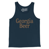 Georgia Beer Men/Unisex Tank Top-Navy-Allegiant Goods Co. Vintage Sports Apparel