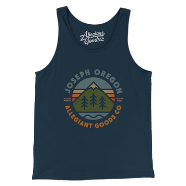 Joseph Oregon Retro Badge Men/Unisex Tank Top-Allegiant Goods Co. Vintage Sports Apparel