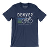 Denver Cycling Men/Unisex T-Shirt-Navy-Allegiant Goods Co. Vintage Sports Apparel