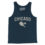 Chicago Pickleball Men/Unisex Tank Top-Navy-Allegiant Goods Co. Vintage Sports Apparel