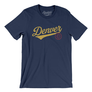 Denver Vintage Script Men/Unisex T-Shirt-Allegiant Goods Co. Vintage Sports Apparel
