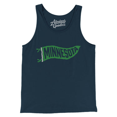 Minnesota Pennant Men/Unisex Tank Top-Allegiant Goods Co. Vintage Sports Apparel