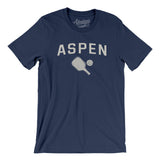 Aspen Pickleball Men/Unisex T-Shirt-Navy-Allegiant Goods Co. Vintage Sports Apparel