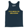 I've Been To Orlando Men/Unisex Tank Top-Navy-Allegiant Goods Co. Vintage Sports Apparel