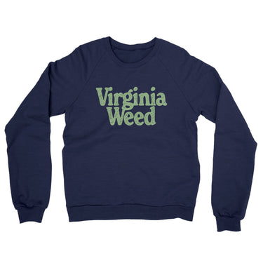 Virginia Weed Midweight French Terry Crewneck Sweatshirt-Allegiant Goods Co. Vintage Sports Apparel