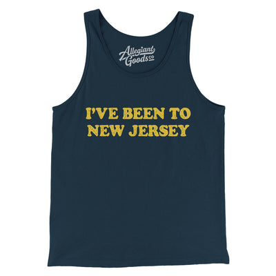 I've Been To New Jersey Men/Unisex Tank Top-Navy-Allegiant Goods Co. Vintage Sports Apparel