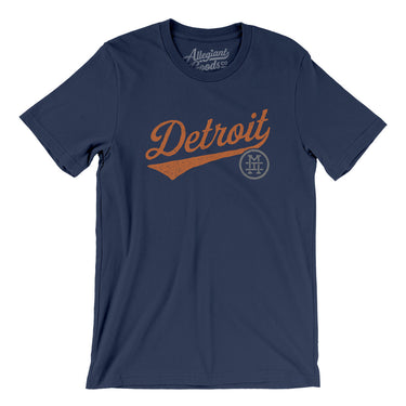 Detroit Vintage Script Men/Unisex T-Shirt-Allegiant Goods Co. Vintage Sports Apparel