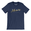 Memphis Overprint Men/Unisex T-Shirt-Navy-Allegiant Goods Co. Vintage Sports Apparel
