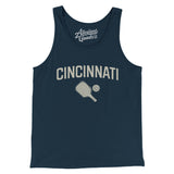 Cincinnati Pickleball Men/Unisex Tank Top-Navy-Allegiant Goods Co. Vintage Sports Apparel